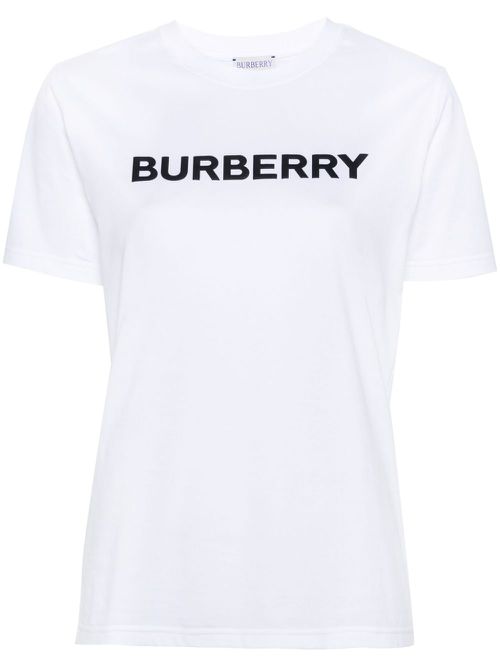 Margot logo-print cotton T-shirt - White