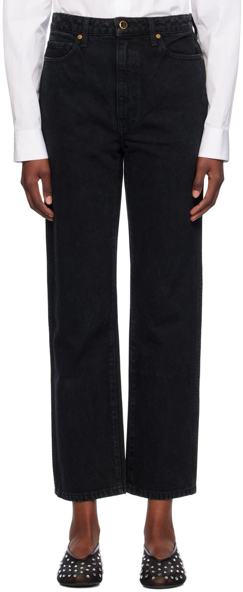 KHAITE Black Abigail Jeans