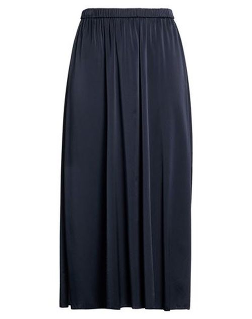 Forte_forte Woman Midi skirt Midnight blue Size 2 Silk, Elastane