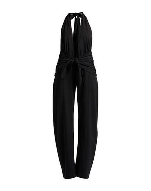 Woman Jumpsuit Black Size 6 Polyester, Virgin Wool, Elastane