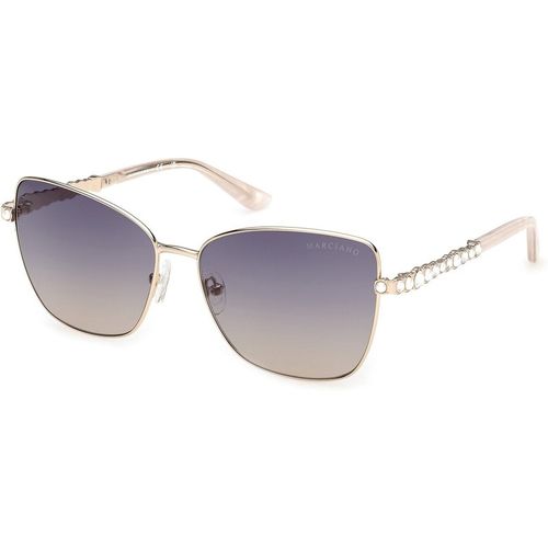 Guess by Marciano Woman Guess by Marciano GM00037 33W Sunglasses Metal Gold Blue Butterfly Norma
