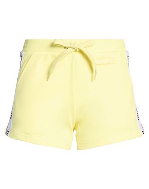 Woman Shorts & Bermuda Shorts Yellow Size XXS Cotton, Elastane