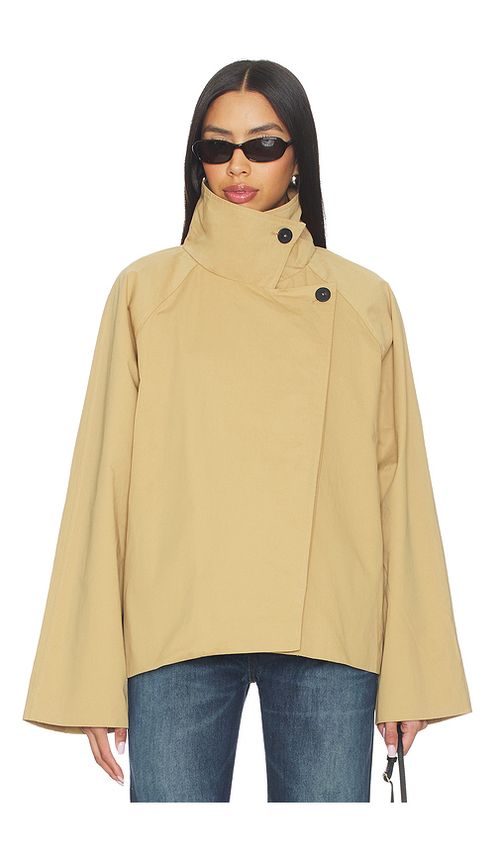 ALL THE WAYS Katlynne Trench Jacket in Tan. - L also in