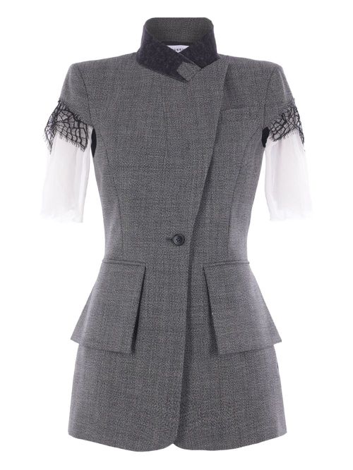 Short-sleeve blazer - Grey