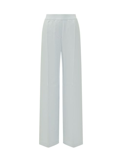 Blue Straight Elasticated Pants