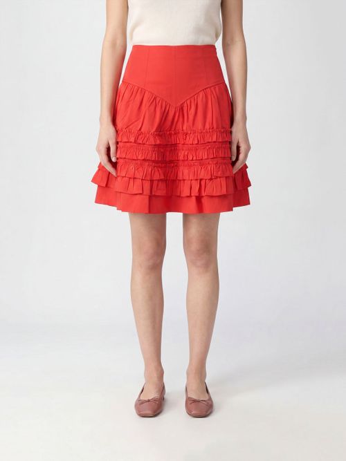 Skirt Woman color Red