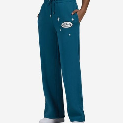 Women's Fleece Wide Leg Pants in Blue