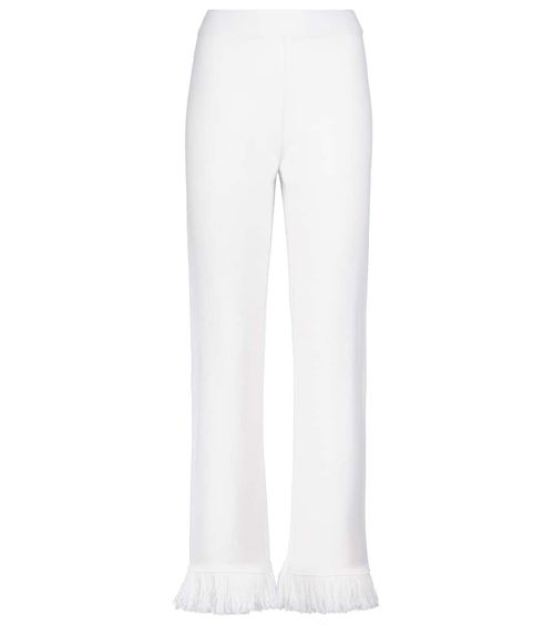 Cordillera fringed virgin wool pants