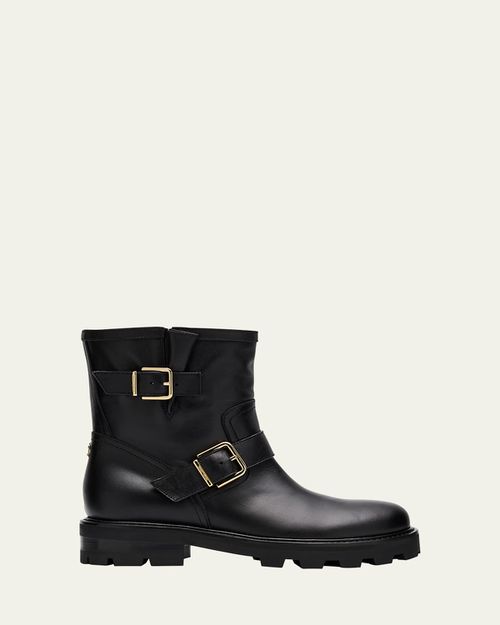 Youth II Leather Short Biker Boots
