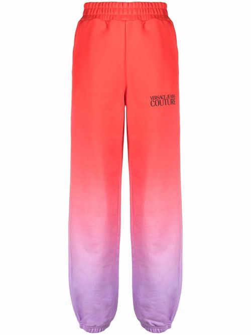 Gradient-effect track pants - Red