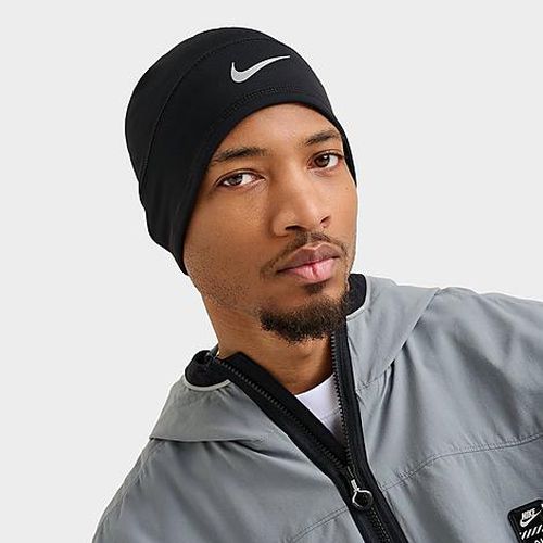 Terra Dri-FIT Uncuffed Beanie Hat in Black/Black Polyester/Spandex/Knit