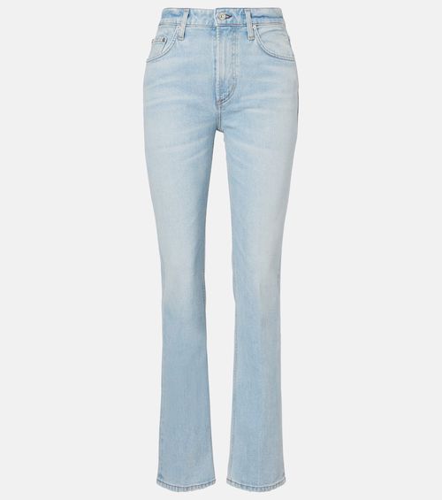 High-rise bootcut jeans
