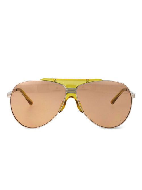 Brown Metallic Frame Sunglasses