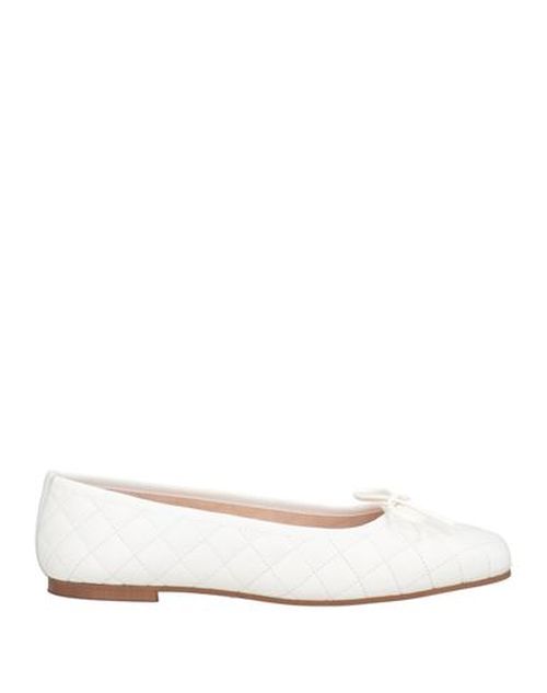 Woman Ballet flats White Size 8 Leather