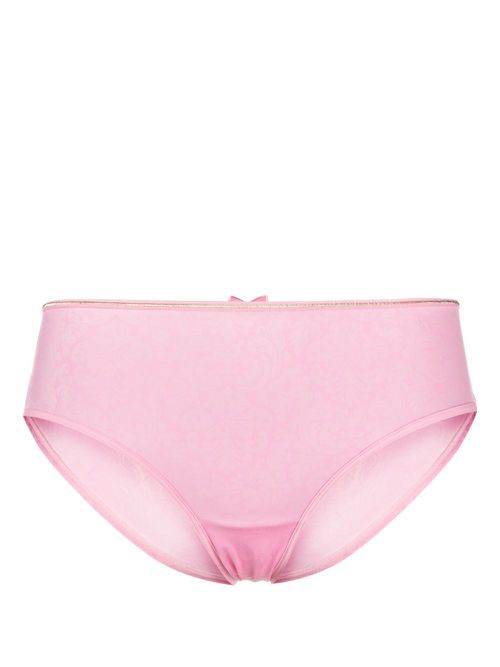Rococo lace-up Brazilian briefs - Pink
