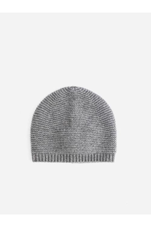MELLEYCASH02 Seed-Stitch Knit Beanie — Gray