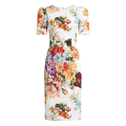 Floral-print Midi Dress