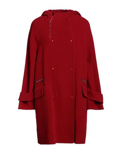 Woman Coat Red Size 2 Virgin Wool
