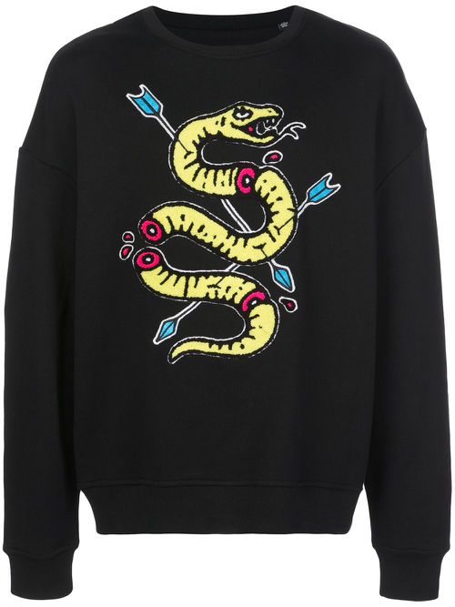 Venom drop-shoulder sweatshirt - BLACK