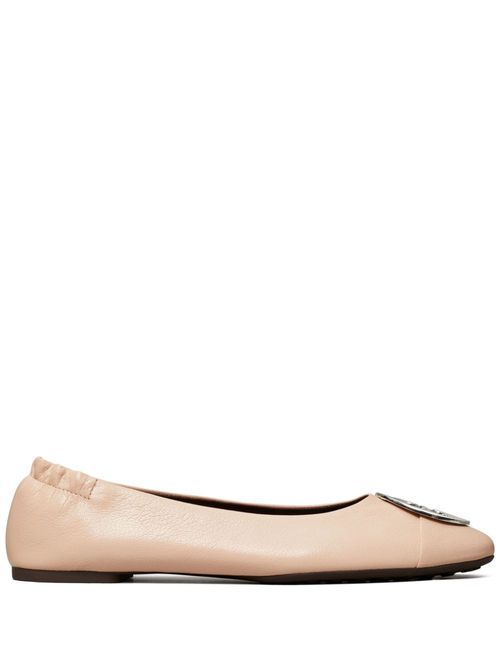 Claire leather ballerina shoes - Pink