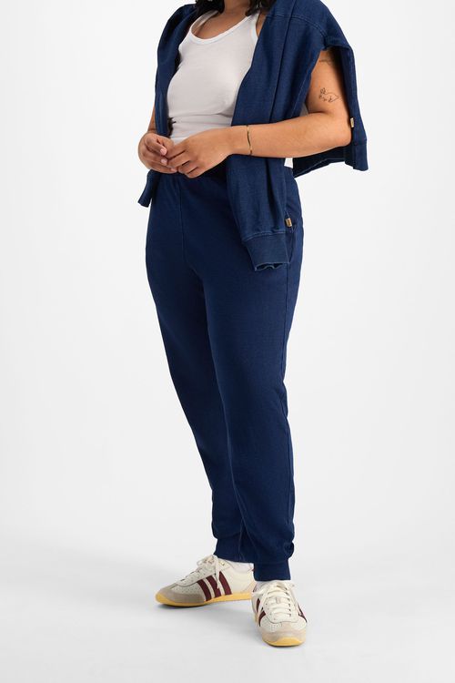 Women's Denim Wash Skinny Trackie in Sea Blue Denim