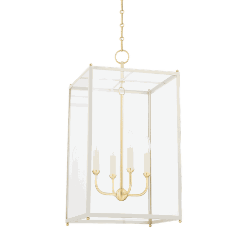Aged Brass Four Light Lantern from the Chaselton Collection