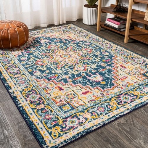 Jonathan Y Brooklyn 4' x 6' Area Rug, Blue/Beige