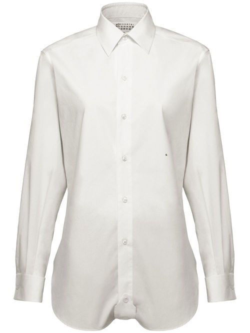 Cotton long-sleeve shirt - White