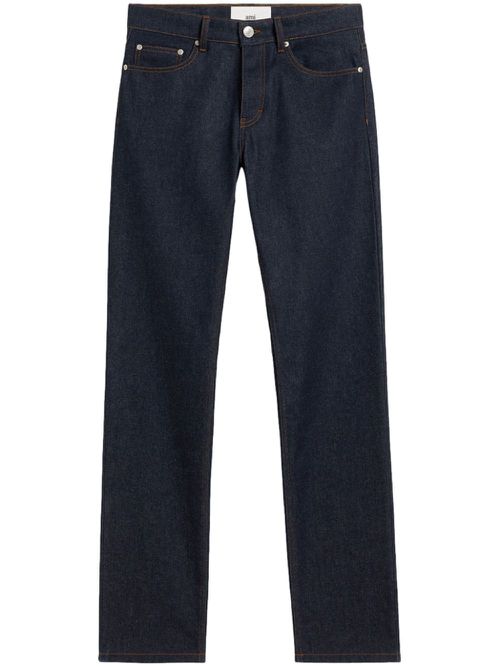 Classic fit cotton jeans - Blue