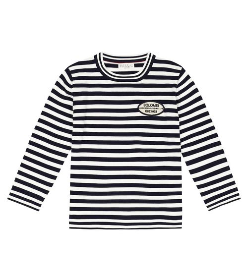 Brunello Cucinelli Kids Striped cotton sweater