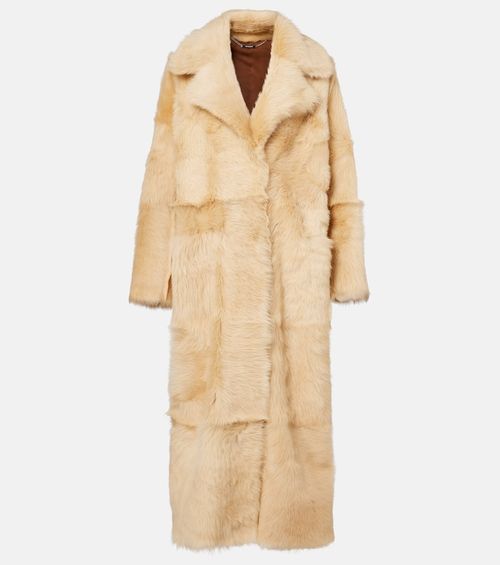 Evita Long shearling coat