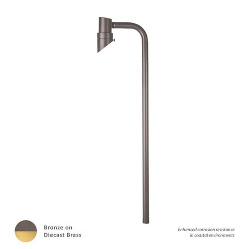 WAC Lighting Mini Accent 1-Light LED 12V Single Path Light in Bronzed Brass - 6111-27BBR