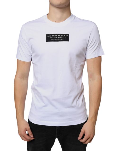 Logo-Appliqué Cotton T-Shirt — White