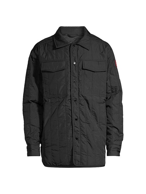 Men's Carlyle Quilted Shirt Jacket - Black