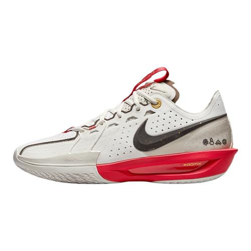 Nike G.T. Cut 3 Basketball Shoes (DV2913-105, Sail/Light Khaki/University Red/Ironstone)
