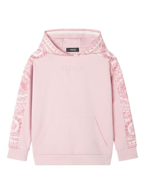 Barocco-print hoodie - Pink