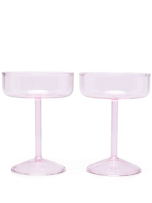 Tint Coupe glass (set of two) - Pink