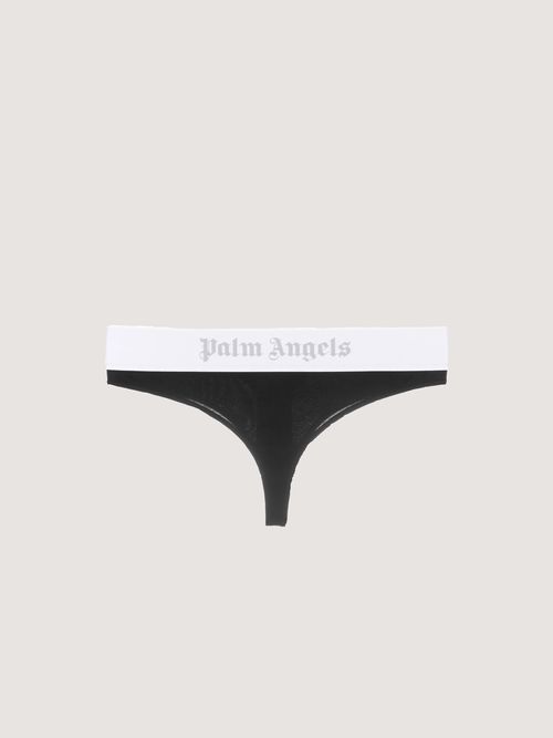 Classic Logo Brazilian Panties Woman  Black Light Grey