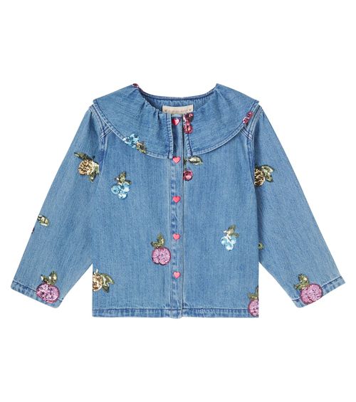 Konges Sløjd Magot sequined denim shirt