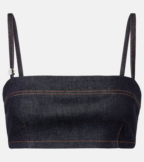 Bisou De-Nîmes denim bra top