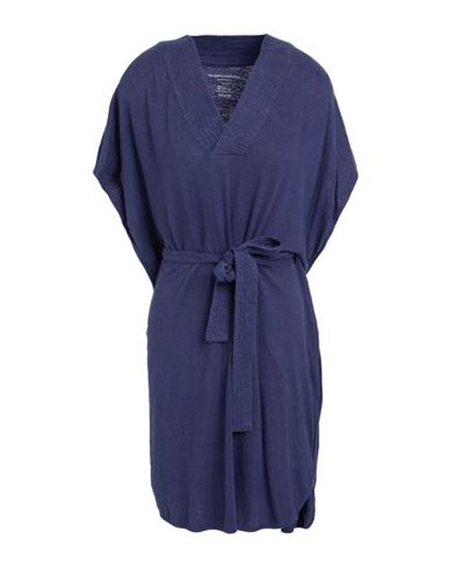 Woman Mini dress Blue Size 1 Linen, Elastane
