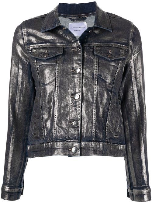 Metallic denim jacket - Silver