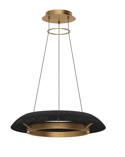 Hand Rubbed Antique Brass LED Chandelier from the Noa Collection