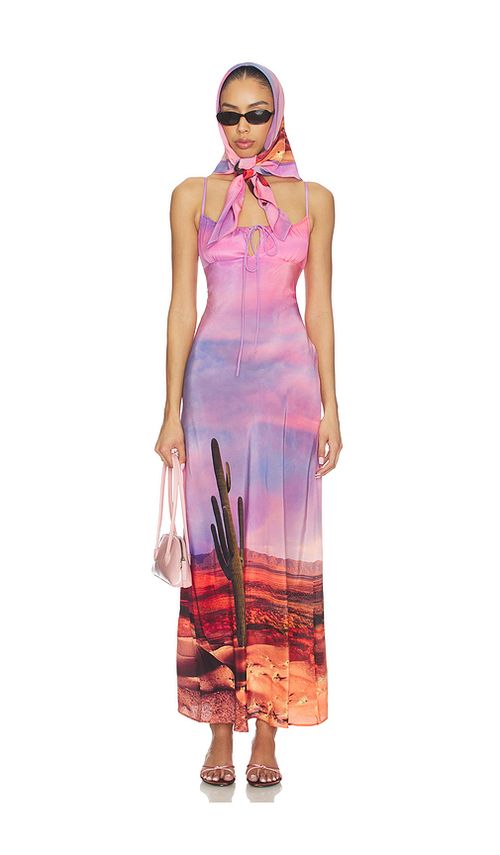 Leslie Amon x REVOLVE Timeless Palm Spring Dress With Head Scarf in Palm Spring. S also in XS, M
