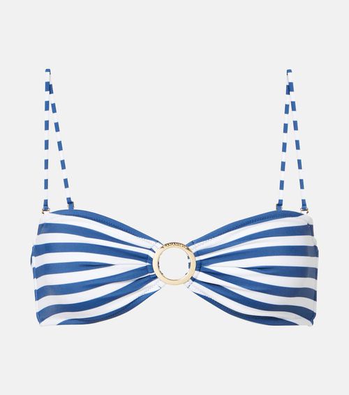 Diane striped bikini top