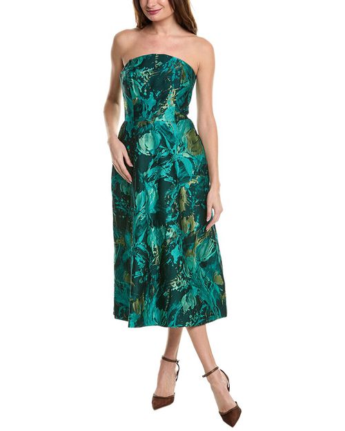 Teri Jon by Rickie Freeman | Jacquard Midi Dress