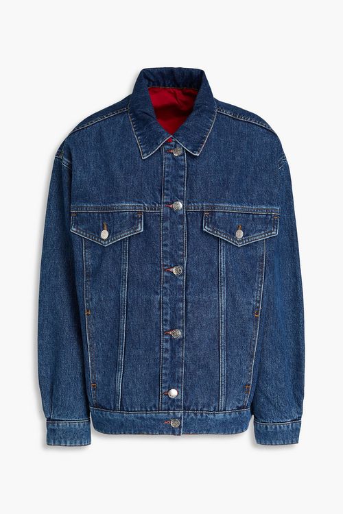 Reversible shell and denim jacket