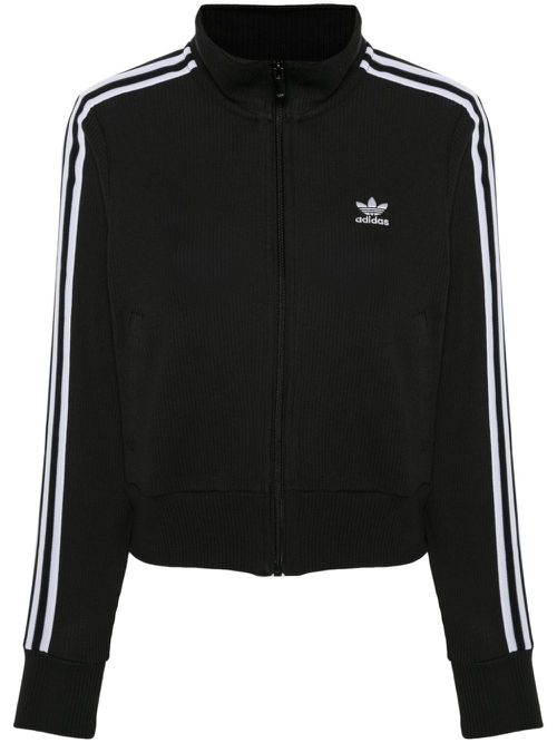 Ribbed-knit sweatshirt - Black