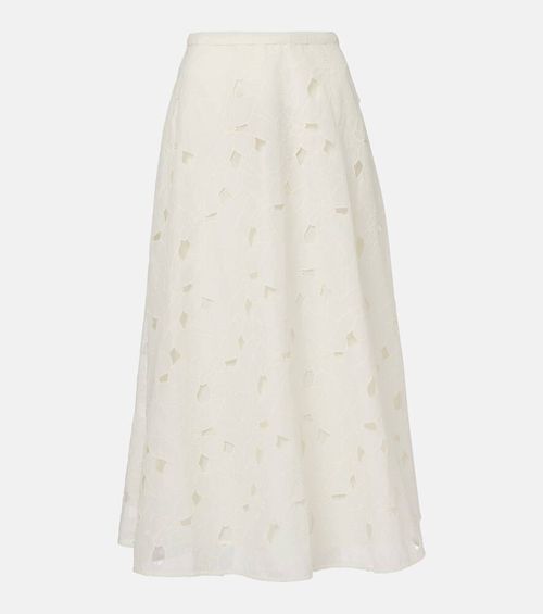 Caro cotton organdy maxi skirt