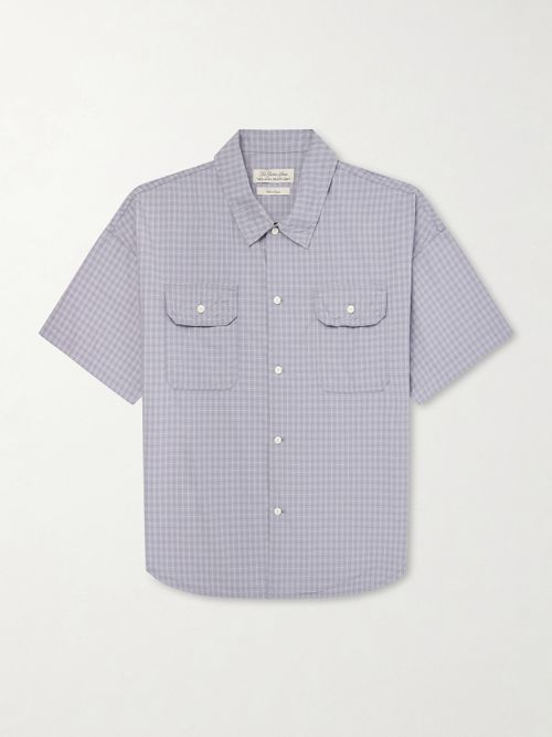 Checked Cotton-Poplin Shirt